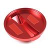 Red Inner Fuel Filler Cover Gas Tank Cap Aluminum For Land Rover Defender 04-18
