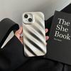 Серебристый чехол с рябью, подходящий для iPhone 11, iPhone 12, iPhone 13