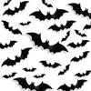 28Pcs/bag 3D Black Bat Wall Stickers Set Halloween Party Essentials for Home Room Decor Window Glass Art Decals Indoor Decor