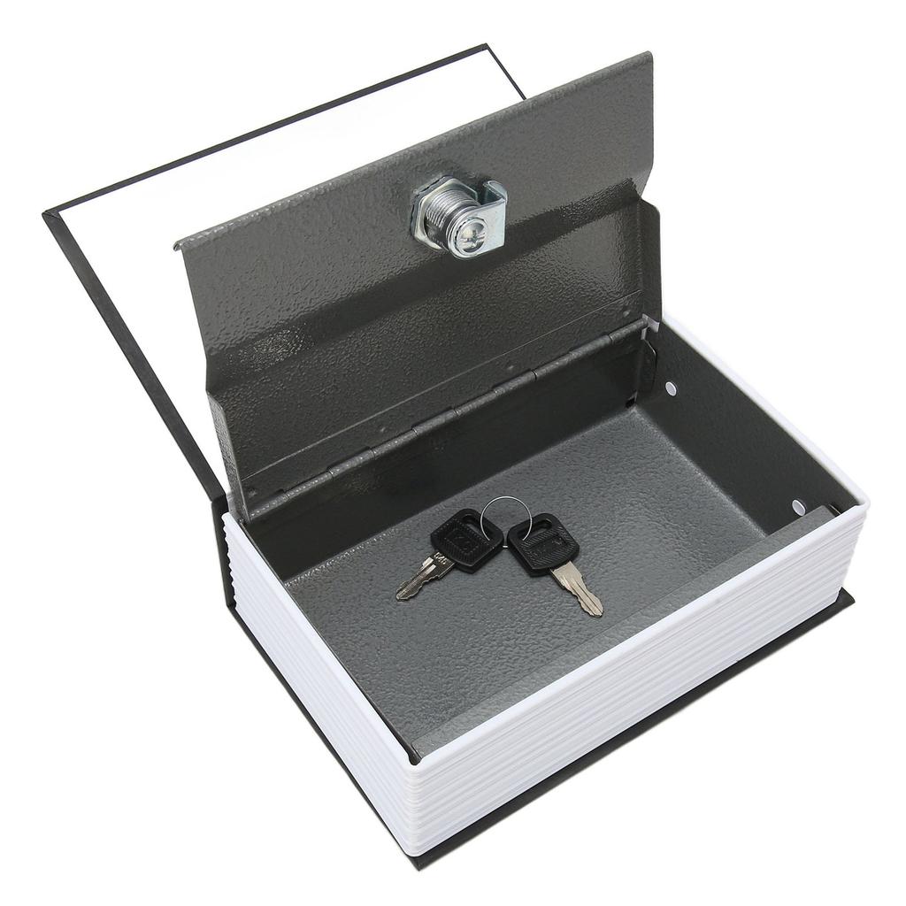 Сейф для хранения книг с ключами из нержавеющей стали, скрытый секретный чехол в форме книги для домашнего офиса и магазина