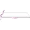 VidaXL Dessus de bureau blanc 110x55x2,5 cm bois massif de pin 824461