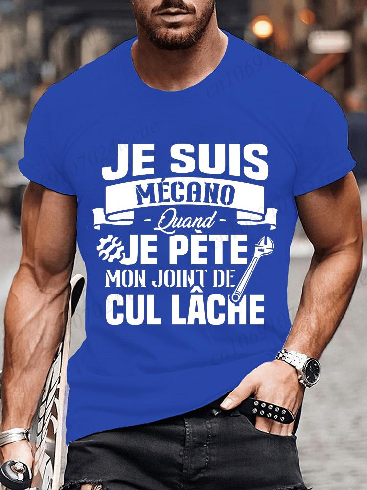 You Know I'm Mechano T Shirt Funny French Dad Gift Worker Humor Shirts Vintage Tee Casual Unisex Summer Fashion T-shirts Clothes