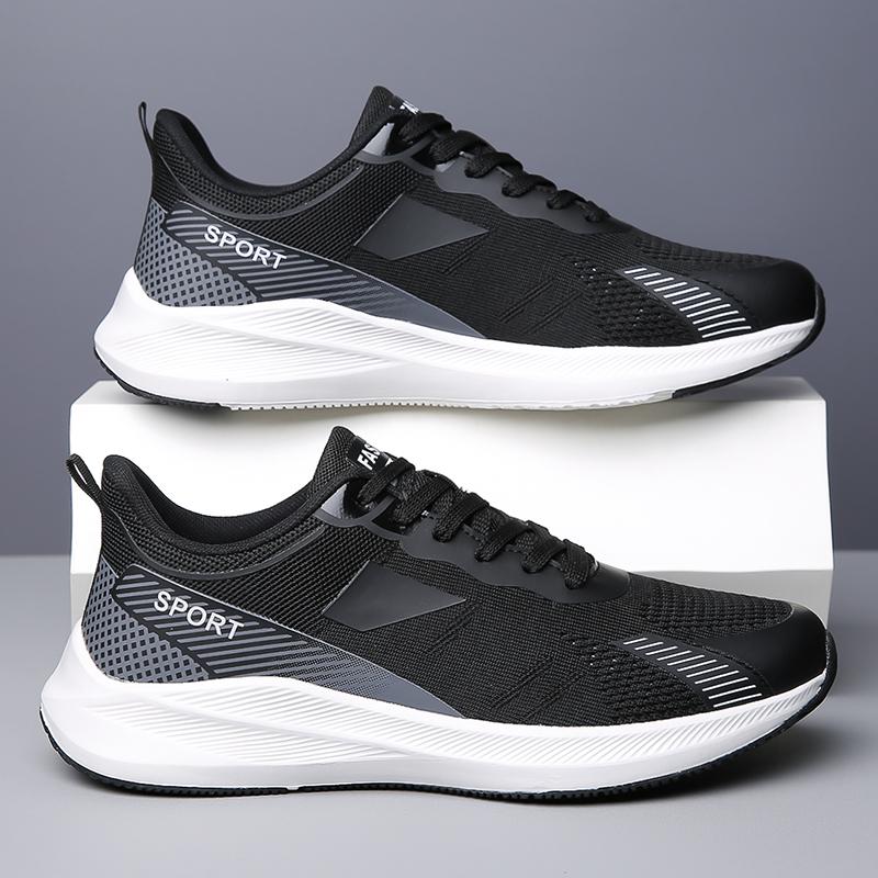 Мужские кроссовки для бега, легкая спортивная обувь, дышащая сетчатая повседневная спортивная обувь, нескользящая уличная мужская обувь, прочная.