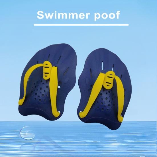 1 пара ручных весла для плавания с регулируемыми ремнями, легкие ручные весла для плавания без запаха для детей и взрослых