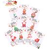 Christmas Pocket Hug, English Blessing Card, Christmas-themed Keychain, Holiday Party Gift.