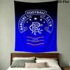 Rangers Fc Pattern Wall Tapestry Aesthetic Wall Hanging Printed Fabric Blanket Decorative Tapestries for Bedroom Living Room Home Decor