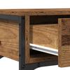 Industrial Console Table with Shelf Reclaimed Wood Look 100 x 25 x 75 cm Engineered Wood