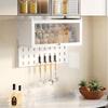 Youshu Kitchen Wall-Mounted Storage Rack with Pegboard
