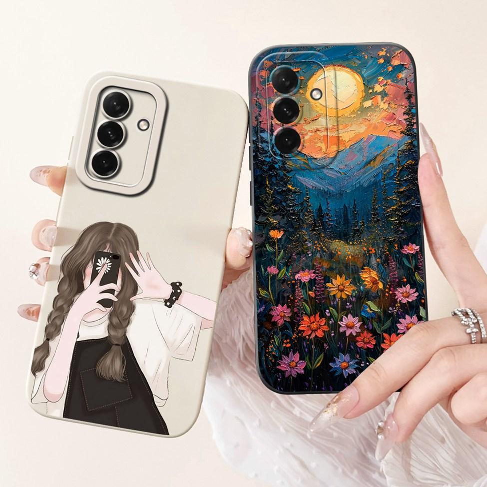 Чехол для Samsung A56 5G A566B Роскошный Модный Цветочный Кавайный Милый Ударопрочный Чехол для Телефона Для Samsung Galaxy A56 5G Обложка SM-A5660