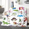 1Pc Toy Story Characters Blanket Soft Throw Blanket For Home Bedroom Bed Sofa Travel Office Solid Christmas Blanket