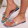 Женские летние тапочки, уличные шлепанцы, балетки, новые красочные корейские сандалии, туфли без застежек, большой размер 35-43, mujer verano zapatos