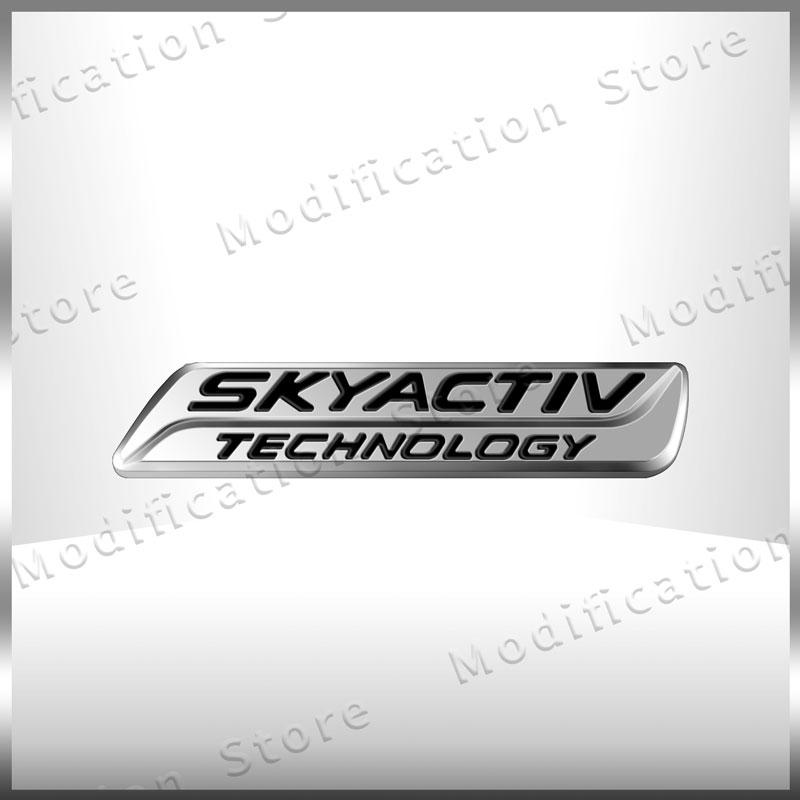 3D SKYACTIV TECHNOLOGY Logo Car Rear Trunk Badge Emblem Sider Fender Sticker For MAZDA CX-3 CX3 CX-5 CX5 CX-7 Atenza D9