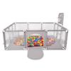 Baby Playpen Big Size Playground with 200 Balls for Kids, Grey:yellow/green/blue/red/orange