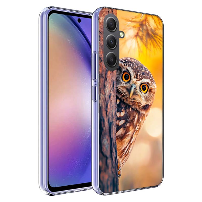 Чехол для телефона "Сова зимой" для Samsung A54 A34 A24 A14 A53 A33 A23 A13 A52S A32 A22 A12 A17 Galaxy A03S A04S A02S A42 A72 A73 A90