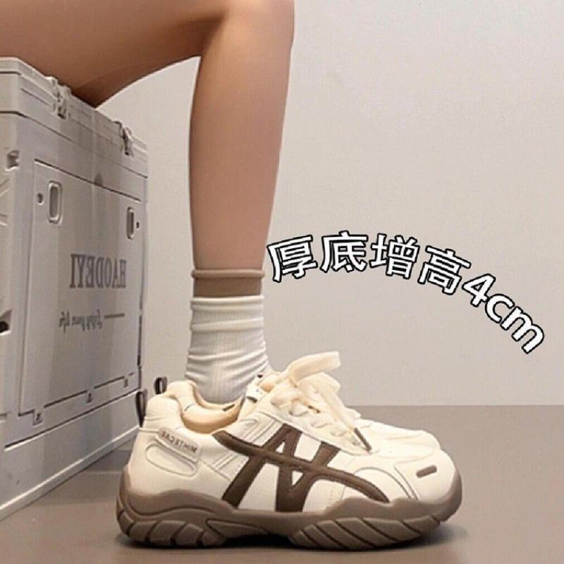 Женские кроссовки на толстой подошве, новые осенние, универсальные, в стиле ретро, повседневные, на мягкой подошве, папины кроссовки