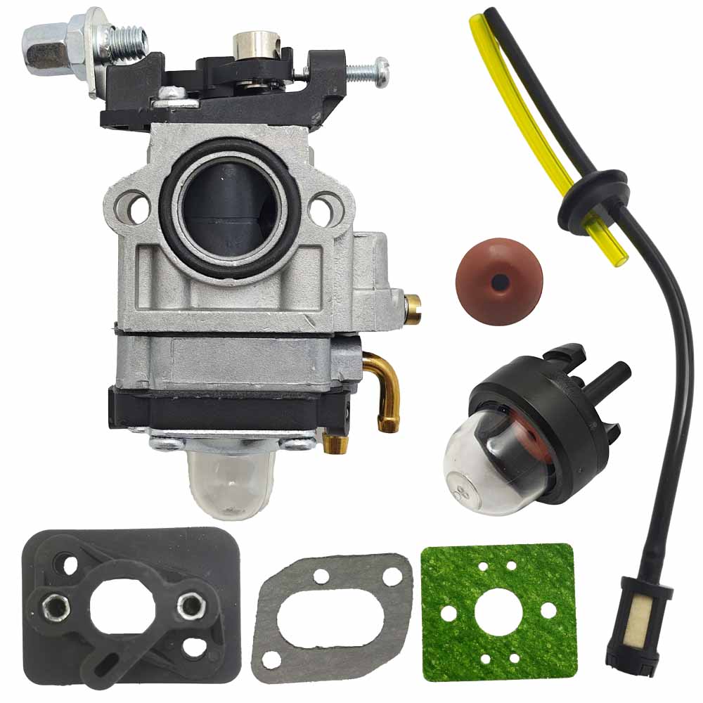 Carburetor For 43cc 52cc 40-5 BC430 CG430 CG520 1E40F-5 44F-5 Base Connector Intake Manifold Fuel Hose Motor Brush Cutter
