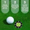 Golf Putt Ball Marker High Precision Round Golf Putt Green Reader Golfing Putting Aid Golf Slope Putting Reader 1PC
