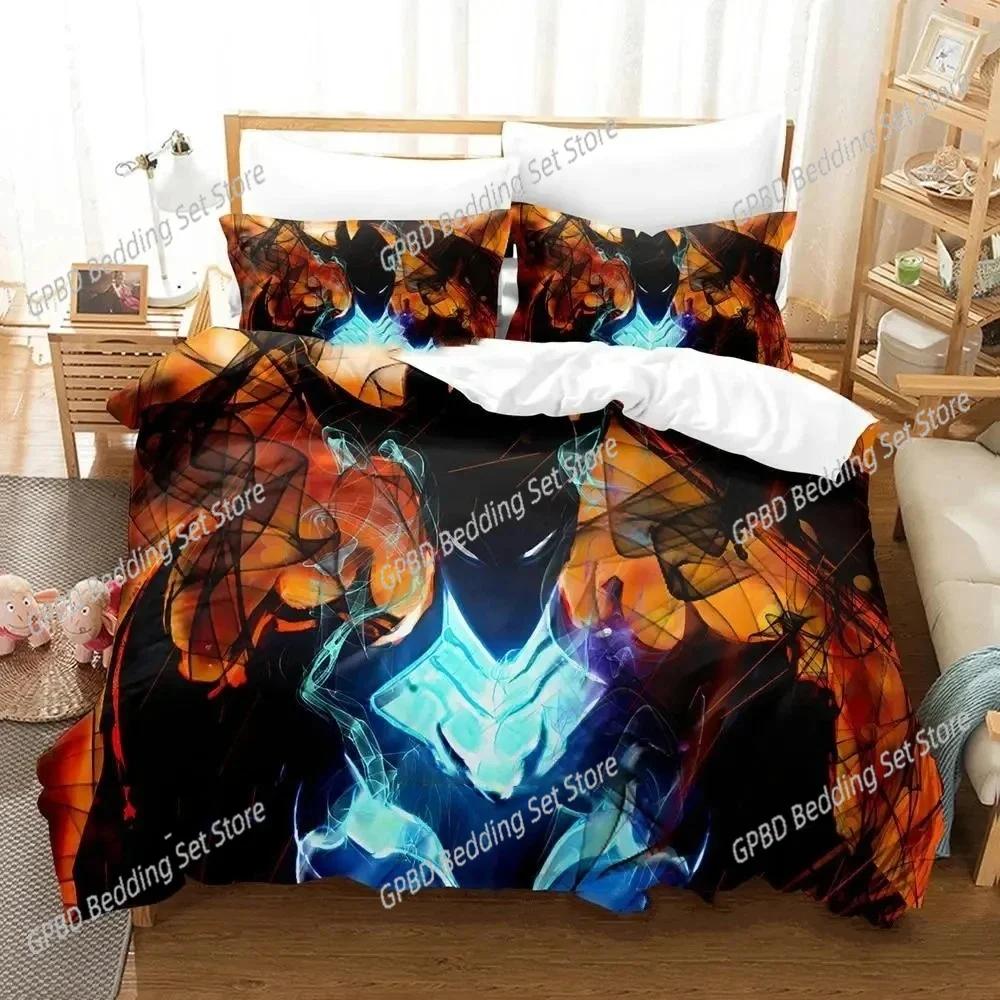 Comforter 3D Printed Anime Solo Leveling Bedding Set Bedroom Soft Modern S Comefortable And