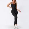 Baoshun Ribbed Seamless Yoga Jumpsuit with Chest Pad for High-Intensity Training