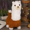 Interactive Robotic Alpaca Lifelike Walking Sounding Stuffed Animal Realistic Alpaca Plush Doll for Pet Lovers