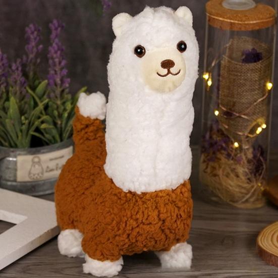 Interactive Robotic Alpaca Lifelike Walking Sounding Stuffed Animal Realistic Alpaca Plush Doll for Pet Lovers