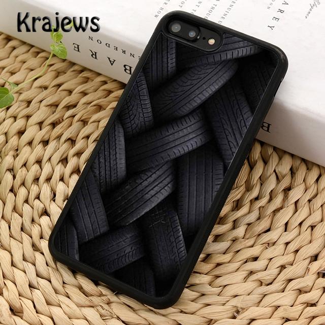 Чехол для телефона Krajews Cool Tire Tread Wheel Style Track для iPhone 14 6s 7 8 plus XR XS 11 12 13 pro max Samsung S21 S22ultra