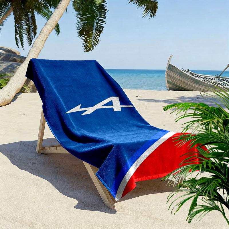 Пляжное полотенце с принтом Alpine F1, большое, мягкое, быстросохнущее, для пляжа, кемпинга, плавания