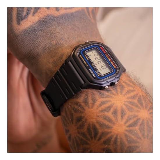 W59-1V Часы Casio CASIO Дешевые Casio Чип-Каси Черные Цифровые Стандартные
