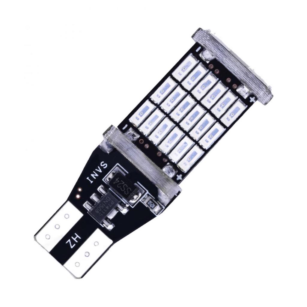 2шт T15 4014 45SMD Canbus светодиодный автомобильный тормозной сигнал заднего хода противотуманный фонарь с лампой