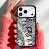 Музыкальный чехол для телефона с клавишами пианино для iPhone 17 Air 16e 15 14 13 Pro Max Задняя крышка для 12 11 Pro Coque