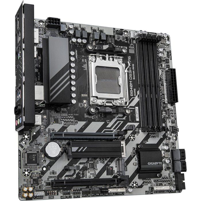 Carte mère - GIGABYTE - B840M DS3H WF6 - Format Micro-ATX - Chipset AMD B840 - DDR5 & PCIe 5.0 - WiFi 6
