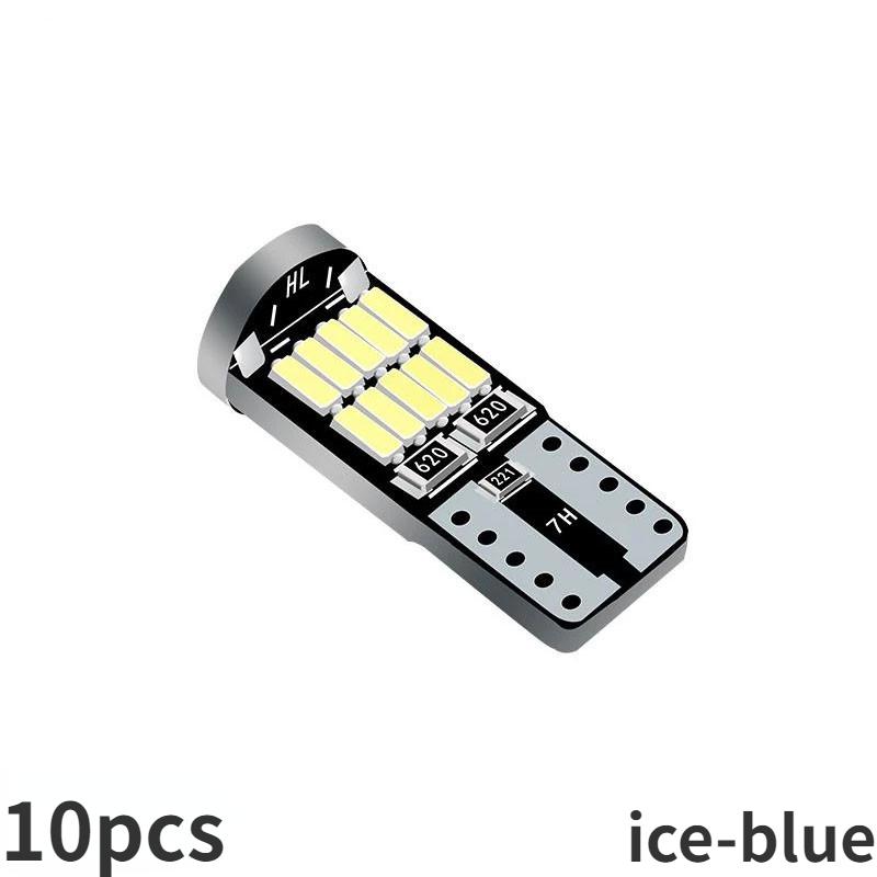 10Pcs Super Bright LED Bulb T10 26SMD 4014 Chip Car Interior Light 12V Long Lasting Car Reading License Plate Light Signal Lamp
