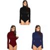 Urban Style Bodysuit For Women With Milk Silk Fabric And Button Details For Casual Wear
