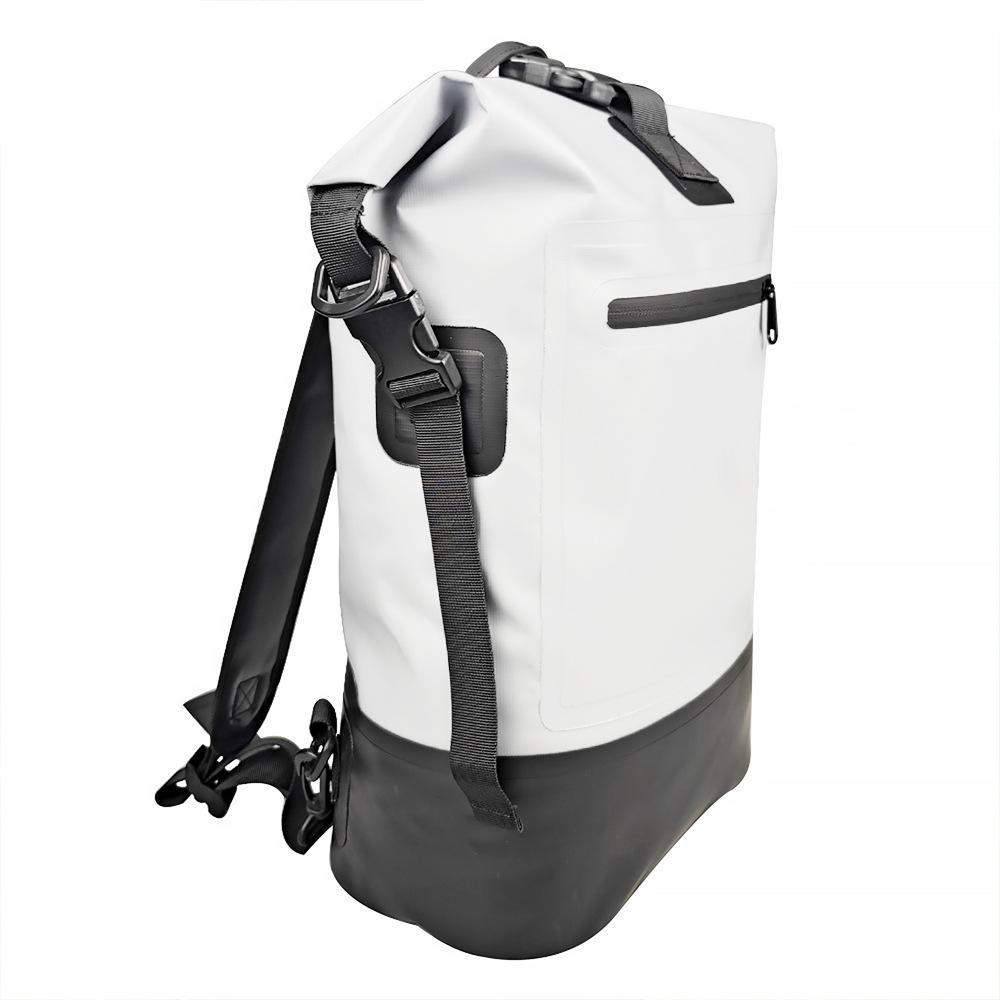 Outdoor Pvc Sports Mountaineering Bag, Rafting Camping Waterproof Bucket Bag Backpack Waterproof Dry Bag Backpack