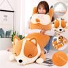 Plush Corgi Long Toys Pillow Soft Stuffed Animal Doll Cushion Xmas Birthday Gift
