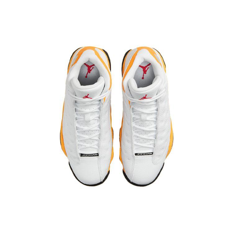 Мужские кроссовки Air Jordan 13 Retro Del Sol White University-Red Black 414571-167