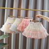 Girls' Midi Skirt Summer Outfit New Children's Tutu Skirt Baby Mesh Fluffy Skirt Short Skirt