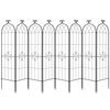Garden Trellis, 180 x 52.5 cm Rose Trellis, 8Packs Garden Flower Rose Trellises with Powder-Coated Finish & Convenient Locking Design, Plant Support
