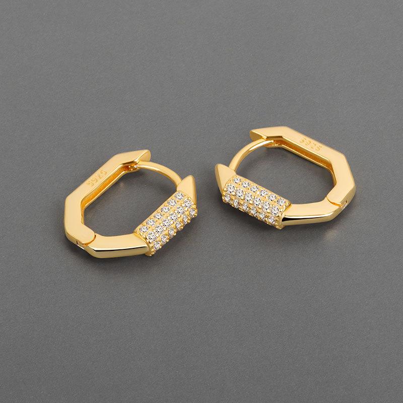 925 Sterling Silver Heart Hoop Earrings Stud Earrings Silver Women Star Butterfly Earrings for Women Jewelry Gift E357