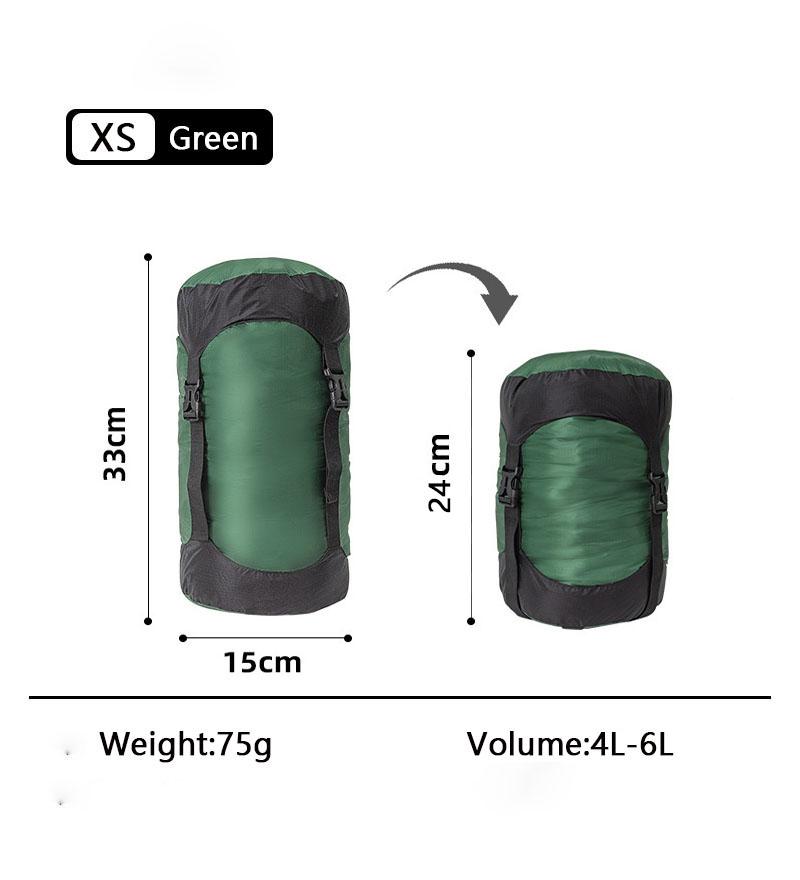 Обновленный 40D 10-35L сверхлегкий водонепроницаемый нейлоновый компрессионный мешок для спального мешка 40% места для кемпинга пешего туризма