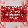 Red Valentine's Day Photography Backdrop Celebrate Happy Valentine's Day Banner  Home Party Decor