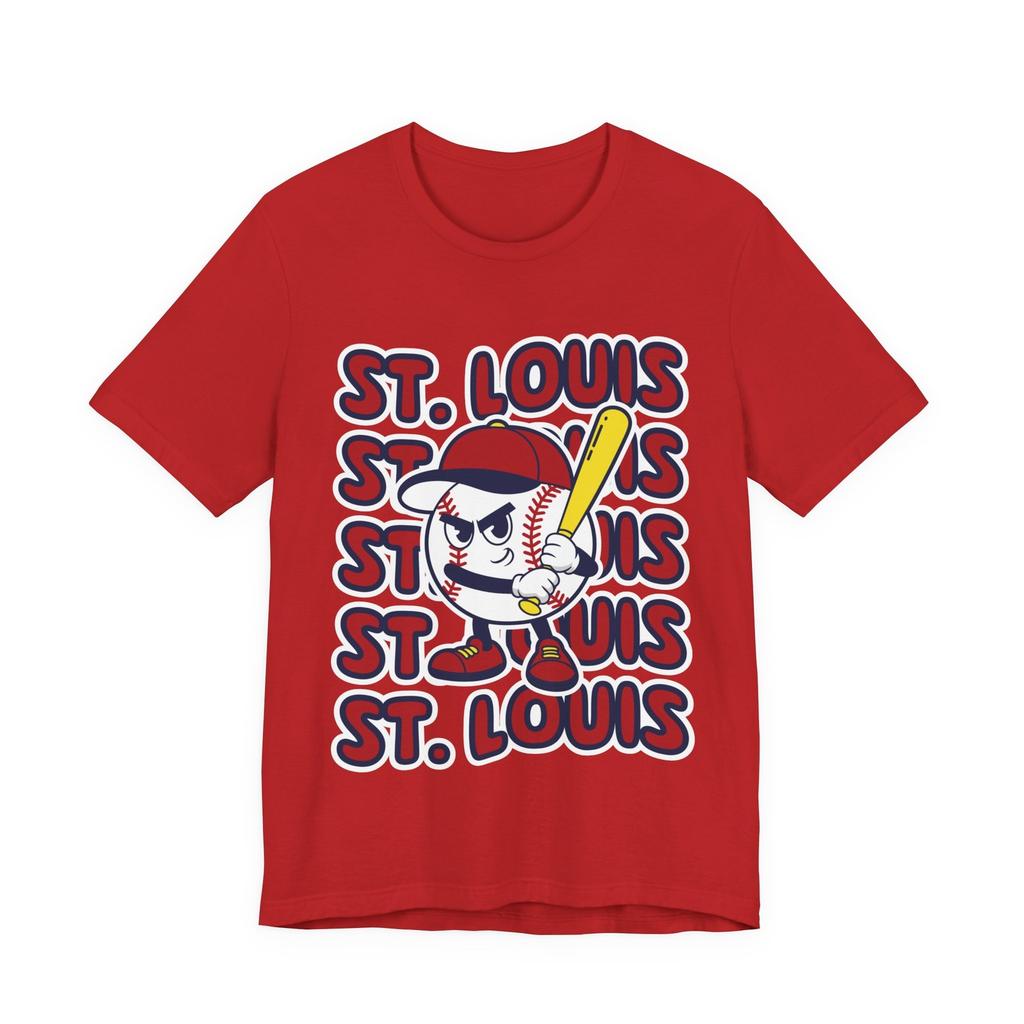 St. Louis Baseball T-Shirt Trendy Mascot Tee Retro Style