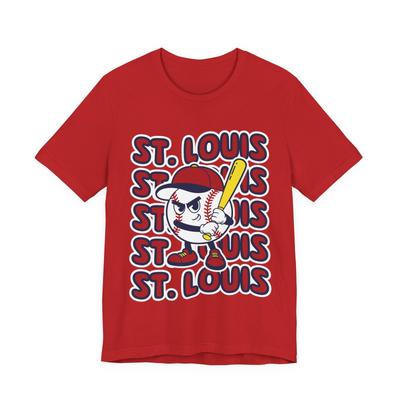 St. Louis Baseball T-Shirt Trendy Mascot Tee Retro Style