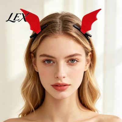 Забавные украшения для волос на вечеринку 2 шт. Хэллоуин Красные Крылья Летучей Мыши Зажимы, 3D Заколка-Крыло, Модные Заколки для Женщин Девушек Готические Заколки, Милые Аксессуары