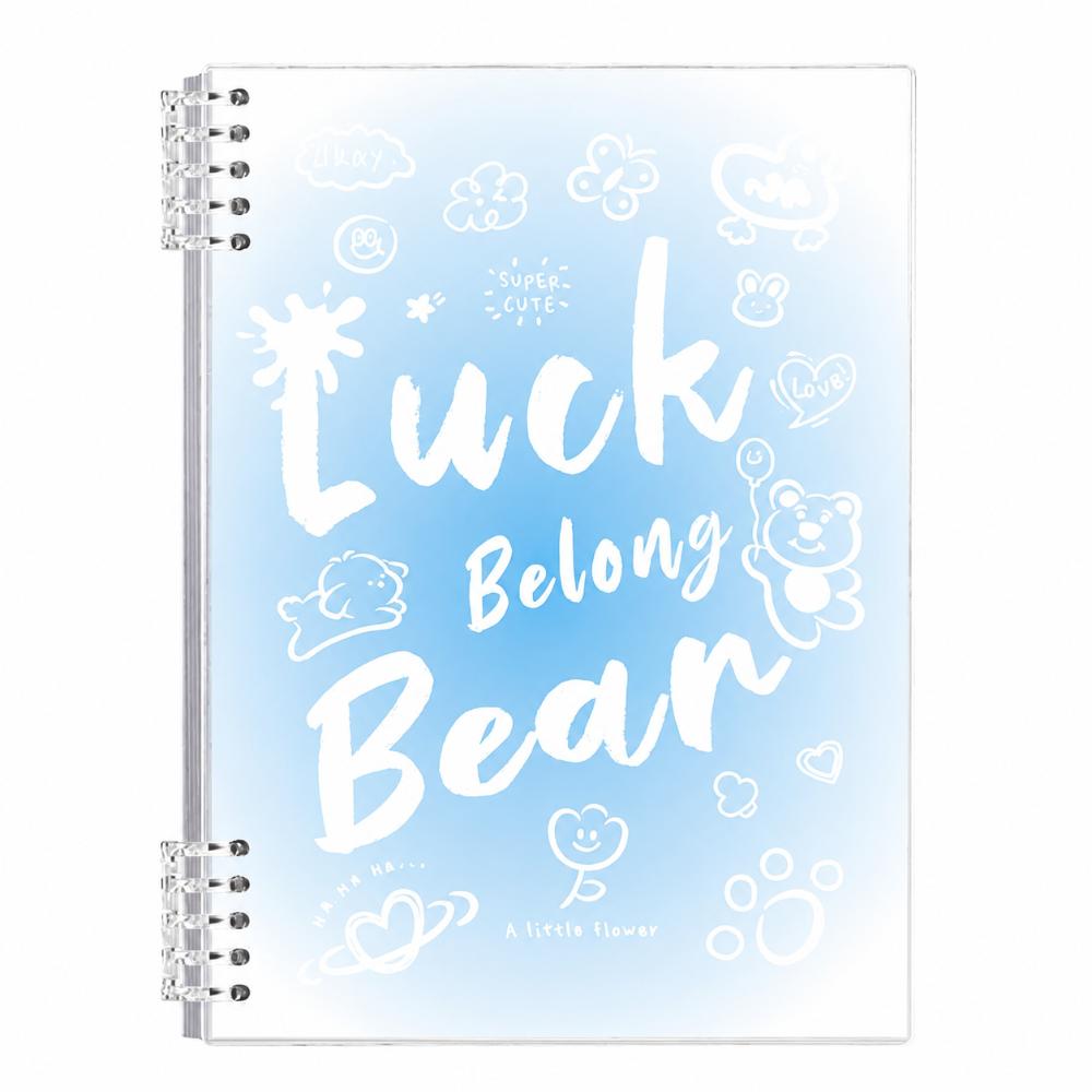 Gradient Color Binder Notebook Detachable Notepad Durable Loose-leaf Notebook  Studnets
