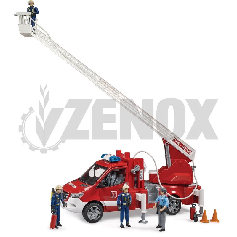 MB Sprinter Fire Department with Ladder 1:16 172 x 218 x 450 Bruder 02673