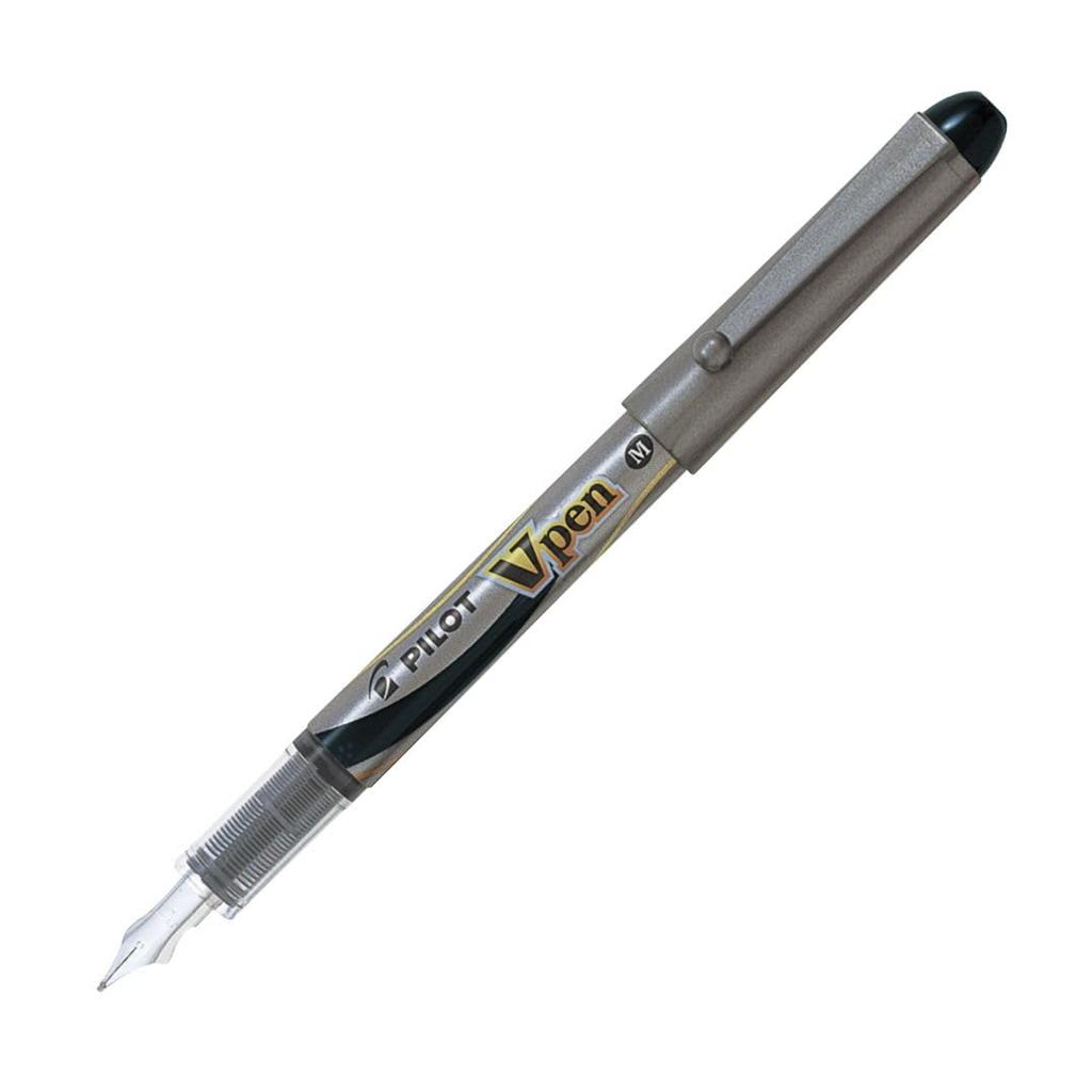 Pilot Перьевая ручка V-Pen, средний стержень, черная, 10 шт., SVP200MS10B