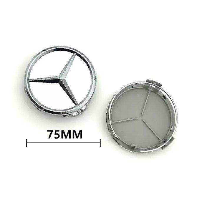 SRGK3 75mm 4pcs car wheel hub center cover replacement badge suitable for Mercedes Benz W203 W205 W204 W221 W222 W220 W212 W211 W210 W