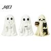Whimsical Ghost Figurines for Halloween Cute Figurine, Resin Tabletop Ornament with Black Cat And Decorative Figures Shelves Coffee Cup Decor