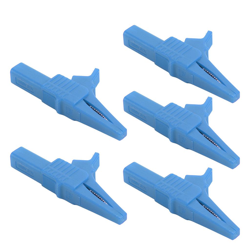 5 шт. J.60039 Зажимы для проверки безопасности Многофункциональный безопасный тип Зажим для тестирования с гнездом 4 мм для электронных приборов Синий